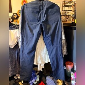 Lululemon Men's Navy Straight-Leg Pants - Casual Everyday Wear